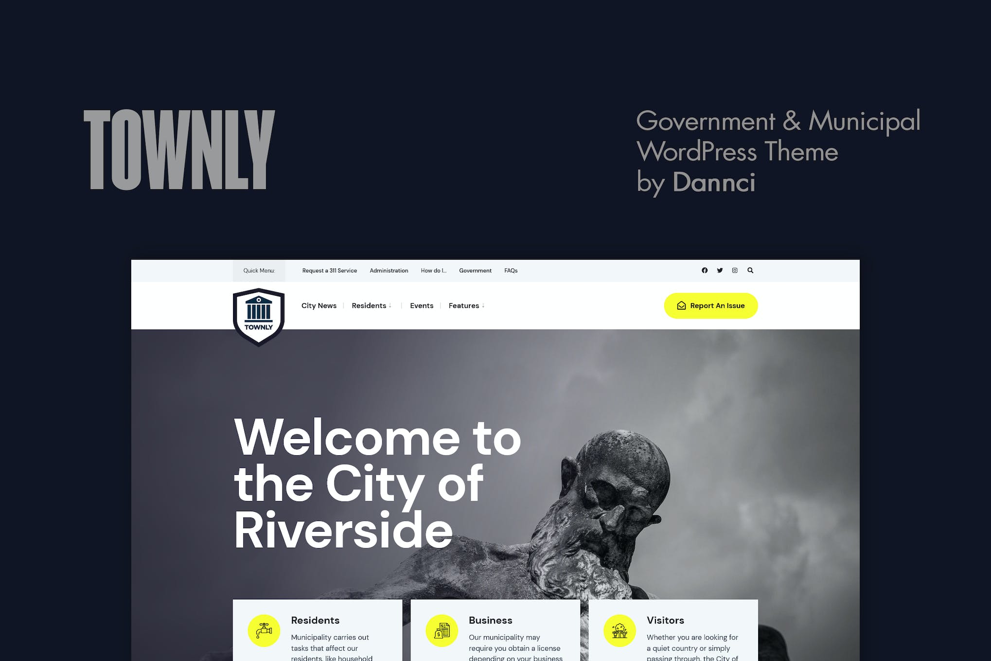 Townly- Government & Municipal 1.2 WordPress Theme