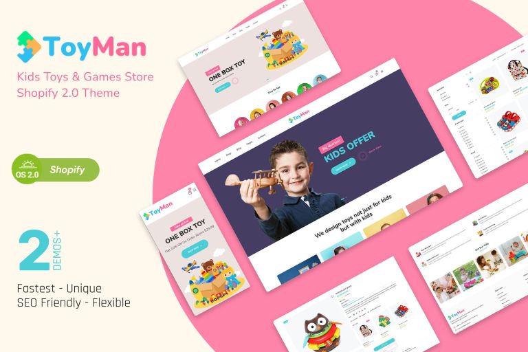 ToyMan – Kids Toys & Baby Store Shopify Theme