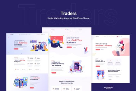 Traders- Digital Marketing & Agency 1.0 WordPress Theme
