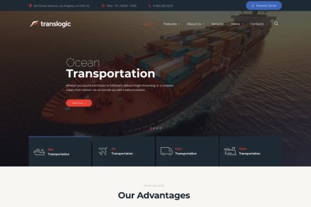 Translogic- Logistics & Shipment Transportation 1.2.9 WordPress Theme