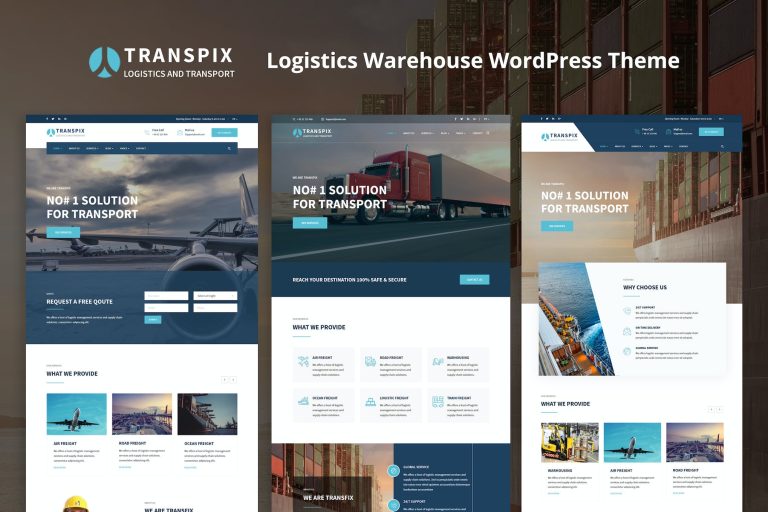 Transpix – Logistics Warehouse WordPress Theme