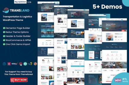 Transport & Logistics Elementor 2.3.0 WordPress Theme