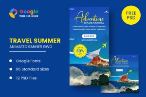 Travel Animated Banner Google Web Designer