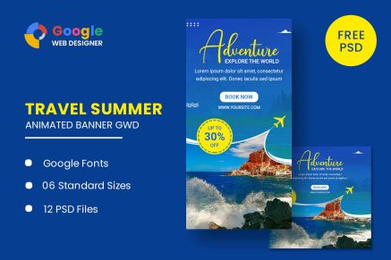 Travel Animated Banner Google Web Designer