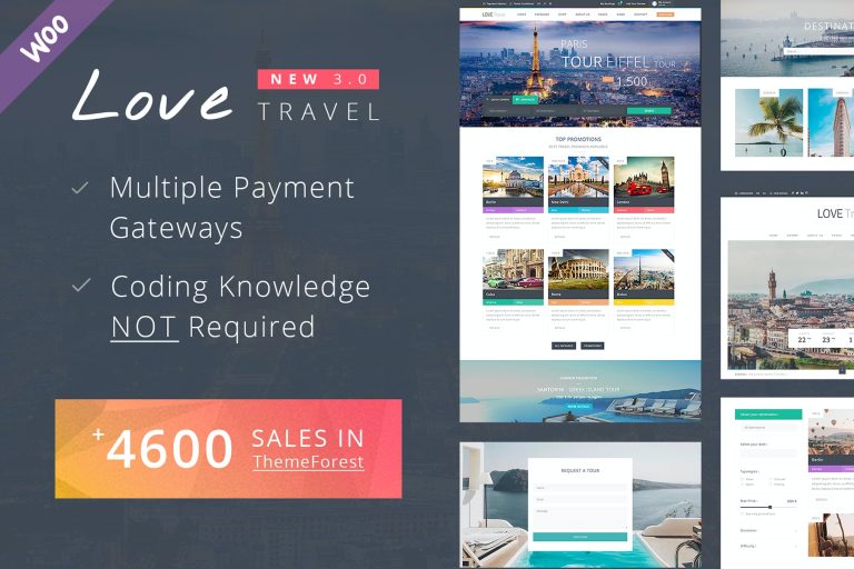 Love Travel – Travel WordPress Theme