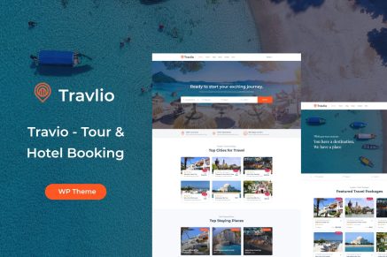 Travlio - Travel Booking WordPress Theme 1.0.5
