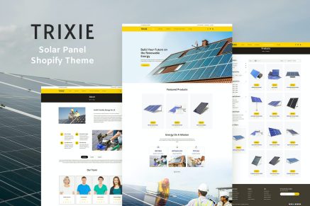 Trixe - Solar Responsive Shopify Theme Template