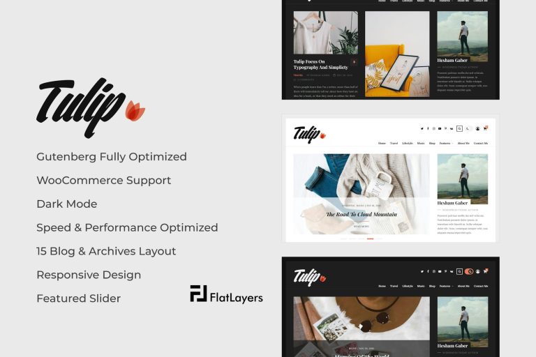 Tulip – Responsive WordPress Blog Theme