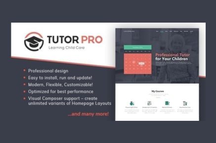 Tutor Pro- Education 1.1.3 WordPress Theme