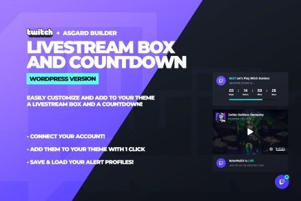 Twitch LiveStream Box and Countdown Plugin 1.1.1