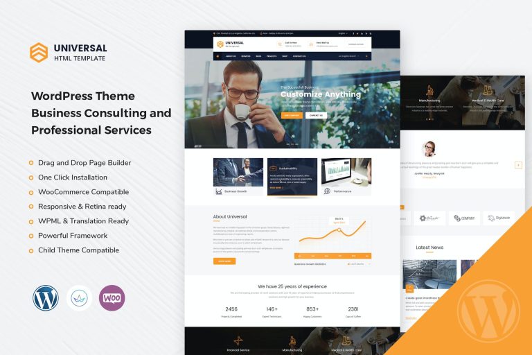 Universal – Business Consulting WordPress Theme