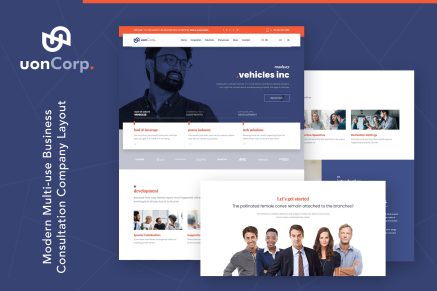 Uon Corp- Company and Business Consultation WordP 1.1.0 WordPress Theme