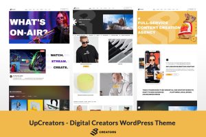 UpCreators – Digital Creators WordPress Theme