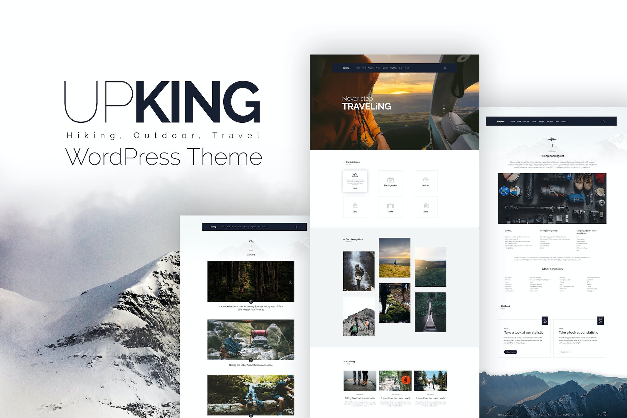 Upking- Hiking Club 1.4 WordPress Theme