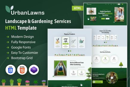 Urban Lawns - Gardening HTML Template
