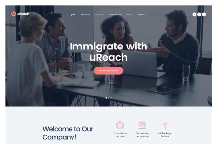uReach- Immigration & Relocation Law Consulting 1.3.2 WordPress Theme