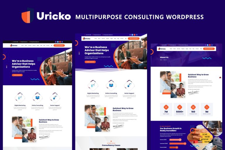 Uricko – Multipurpose Consulting WordPress Theme