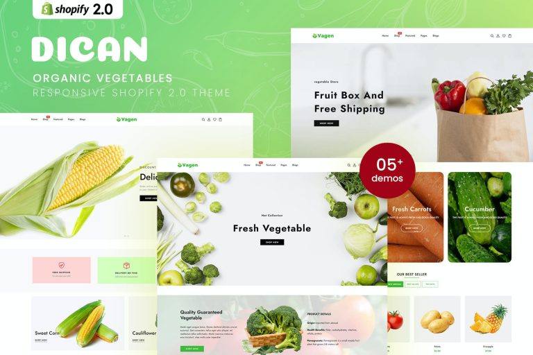 Vagen – Organic Vegetables Shopify Theme