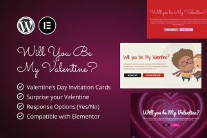Valentine’s Day Invitations for Elementor