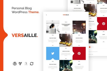 Versaille- Personal Blog 1.4.1 WordPress Theme