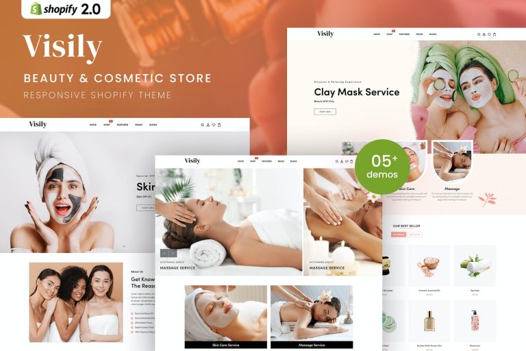 Visily – Spa & Cosmetic Beauty Shopify Theme