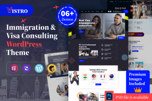 Vistro – Immigration Visa Consulting WordPress Theme