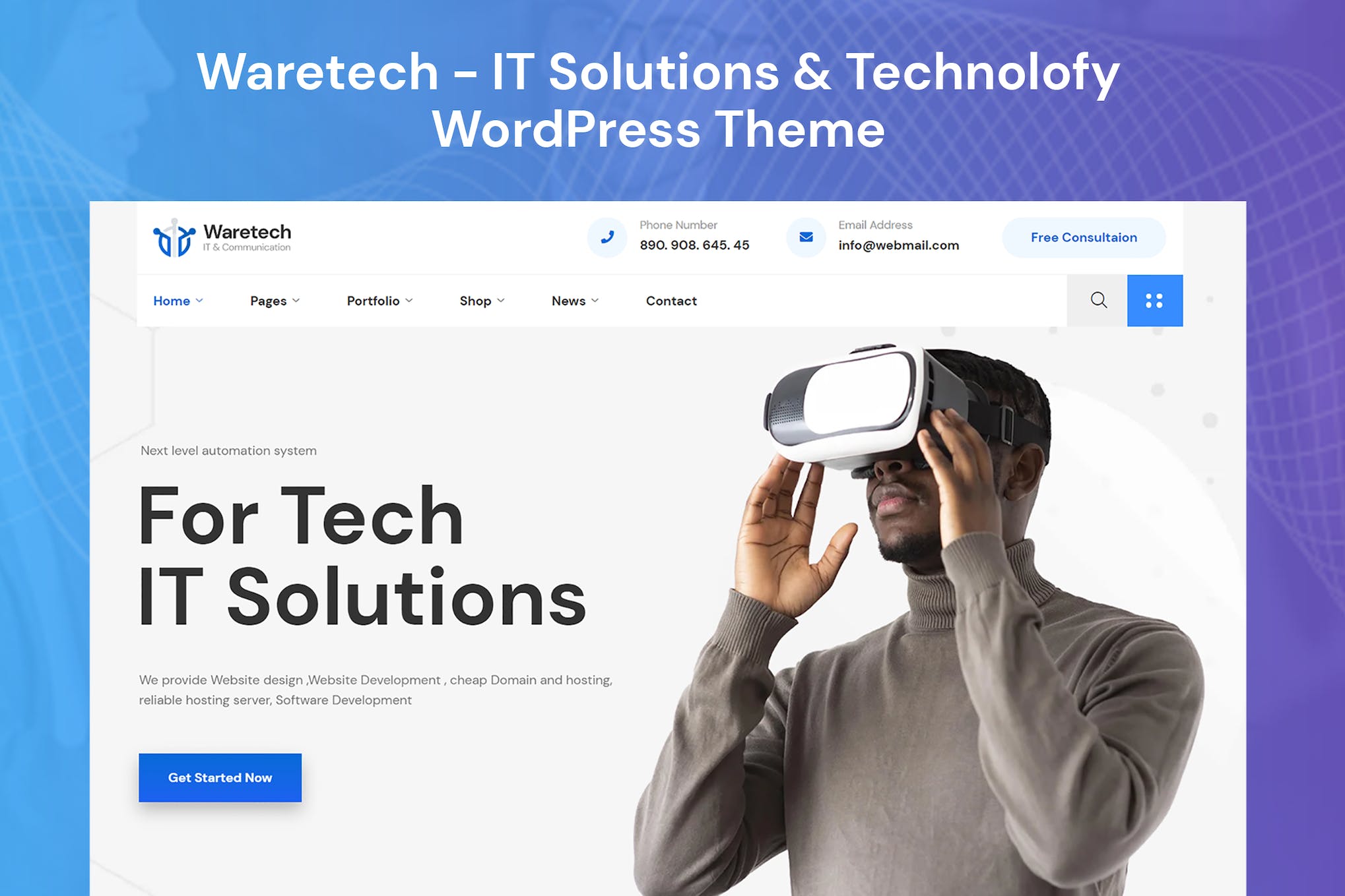Waretech- IT Solutions 1.1.0 WordPress Theme