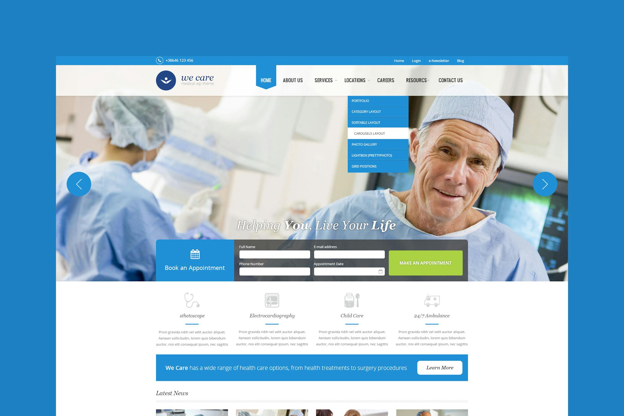 We Care - Premium Medical HTML Template
