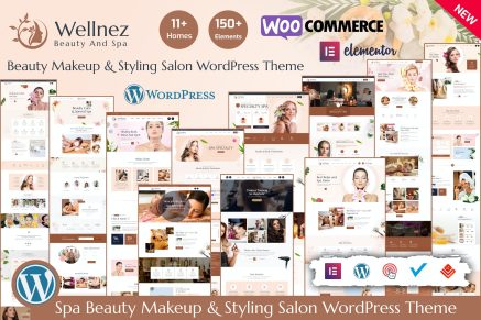Wellnez- Beauty Spa Wellness 2.3.2 WordPress Theme