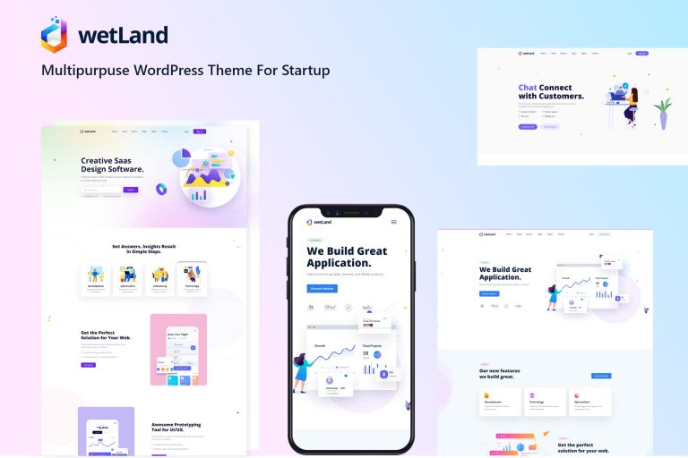 Wetland – MultiPurpose WordPress Theme for Startup