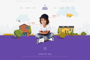 White Rabbit – Kids Toys & Clothing Store WordPress Theme