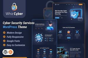 WhizCyber | Cyber Security WordPress Theme