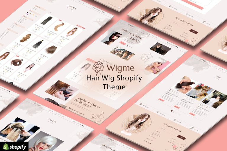 Wigme – Hair Extension, Beauty Salon Shopify Store