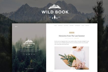 Wild Book- Vintage Blog & Portfolio 1.9.8 WordPress Theme