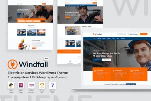 Windfall – Electrician Services WordPress Theme