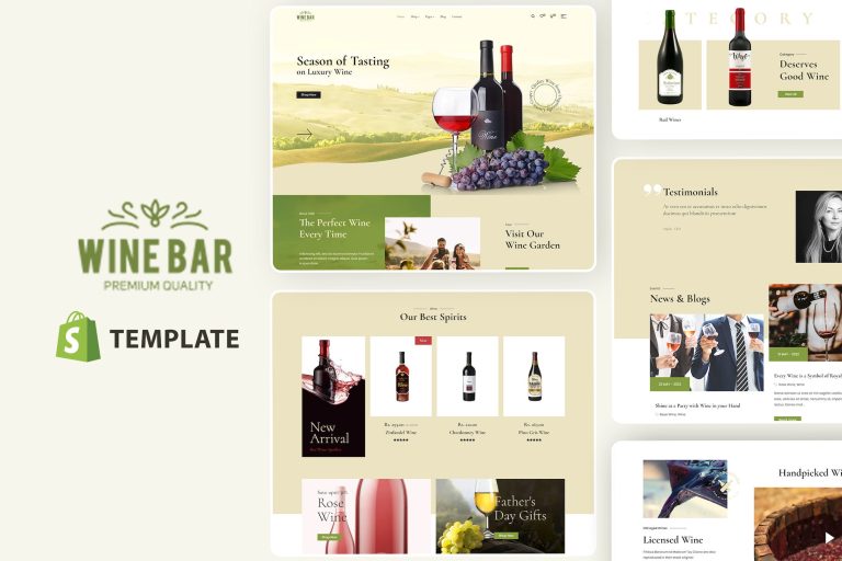 WineBar – Wine Alcohol Liquor Shop Shopify Theme