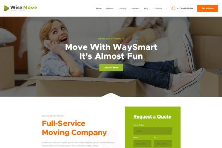 Wise Move- Relocation and Storage Services 1.1.15 WordPress Theme