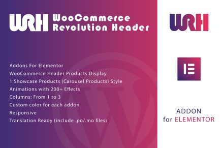 WooCommerce Revolution Header for Elementor 1.0