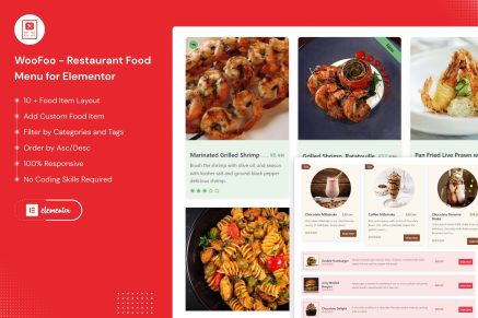 WooFoo - Restaurant Food Menu for Elementor 1.0.7