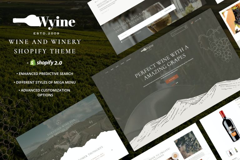 Wyine – Wine Shop & Liquor Store Shopify