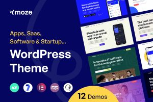 Xmoze – Saas Software Startup WordPress Theme