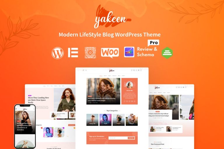 Yakeen – Lifestyle Blog WordPress Theme