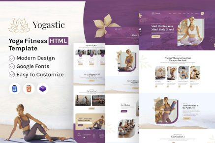 Yogastic - Yoga & Fitness HTML Template