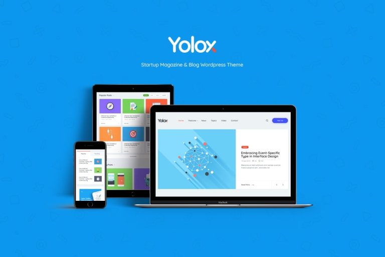Yolox – Modern Blog for Business WordPress Theme
