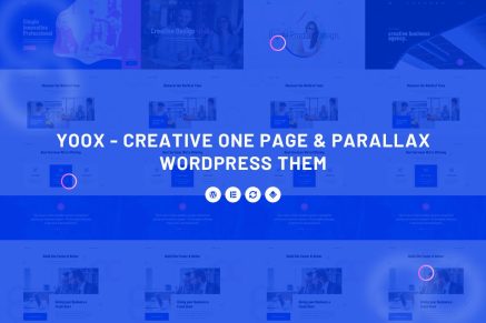 Yoox- Creative One Page & Parallax Them 1.0 WordPress Theme