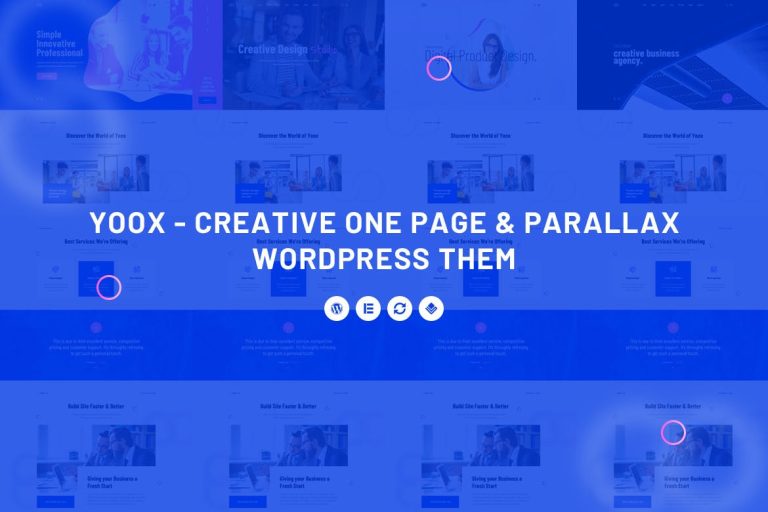 Yoox – Creative One Page & Parallax WordPress Them
