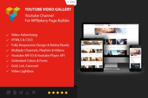 Youtube Gallery – Addon For WPBakery Page Builder