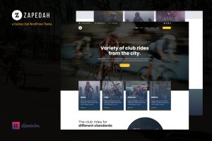 Zapedah – Cycling Club WordPress Theme