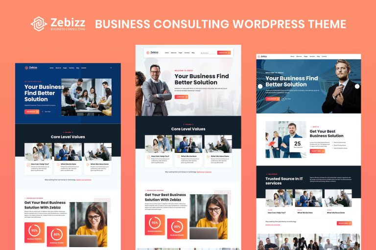 Zebizz – Business Consulting WordPress Theme