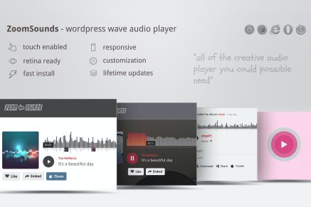 ZoomSounds - WordPress Wave Audio Player 6.9